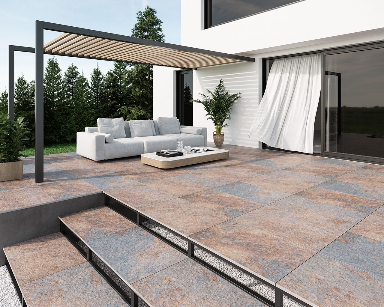 terrace in the modern style